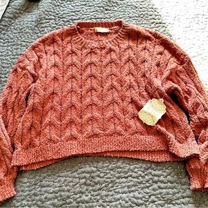 Altar’d State Cropped Small Sweater, never worn, new with tags.